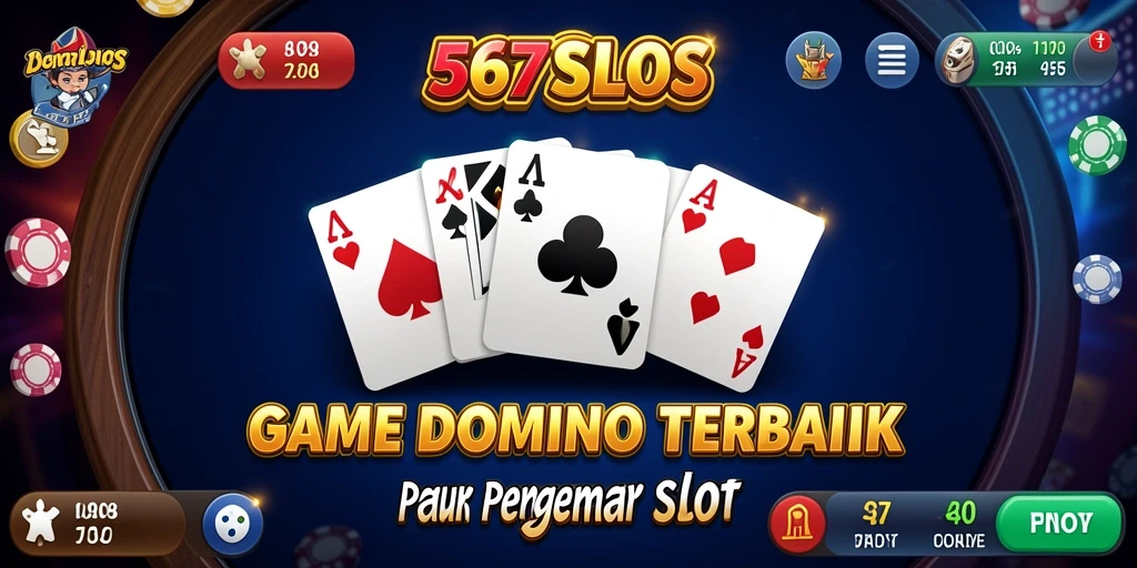 Screenshot utama 567SLOTS menampilkan gameplay seru Domino.