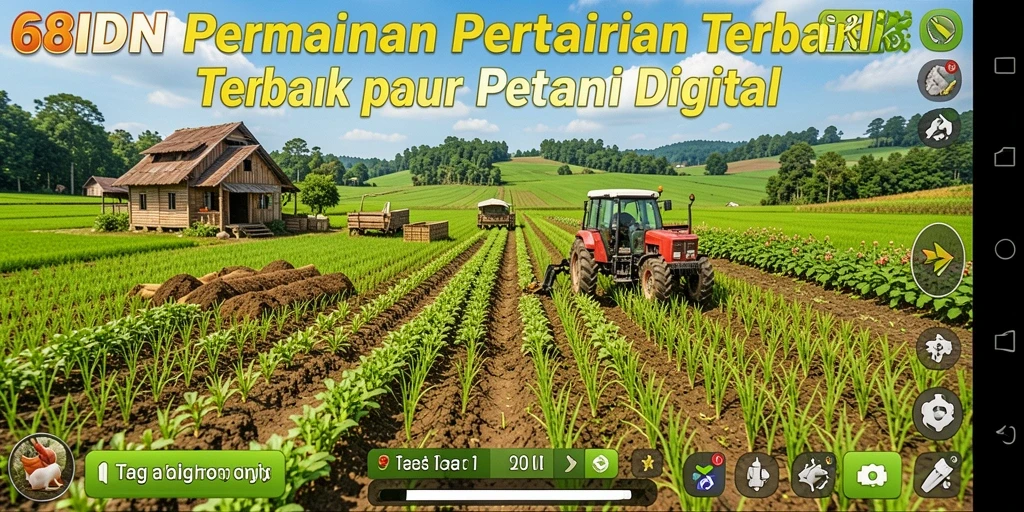 Screenshot gameplay 68IDN menunjukkan aktivitas bertani yang menyenangkan.