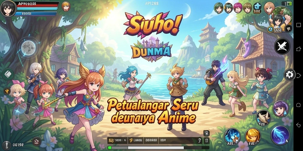 Tampilan seru gameplay API288 dengan karakter anime favorit.