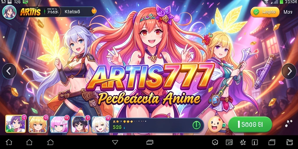 Tampilan aksi seru dalam gameplay ARTIS777 yang penuh warna.
