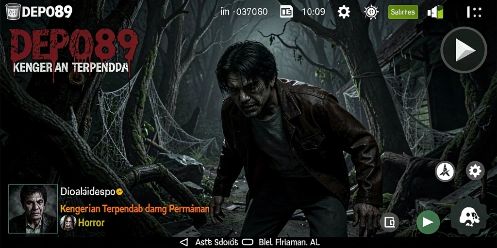 Gameplay menegangkan di DEPO89 dengan efek suara menakutkan.