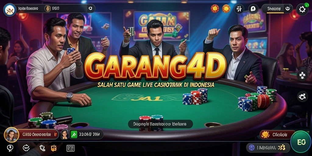 Tampilan gameplay Live Casino yang menarik di GARANG4D.