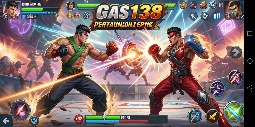 Gameplay GAS138 dengan pertarungan yang intens dan karakter menarik.