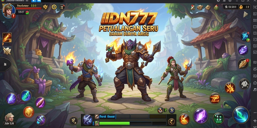 Tangkapan layar gameplay <strong>IDN777</strong> menunjukkan pertempuran seru dengan grafis menawan.