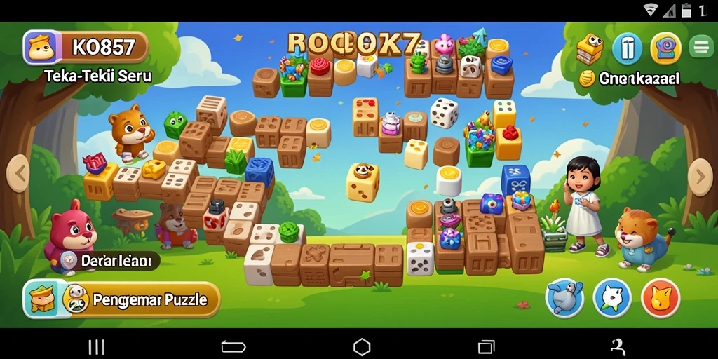 Tampilan gameplay KO857 dengan teka-teki yang menarik dan menantang.