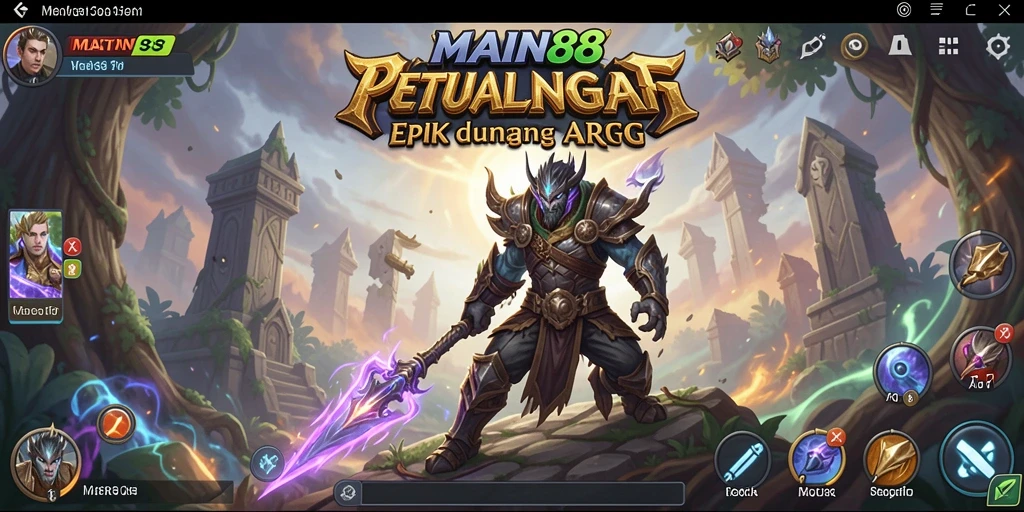 Screenshot dari gameplay seru di MAIN88, menampilkan aksi pertarungan karakter.