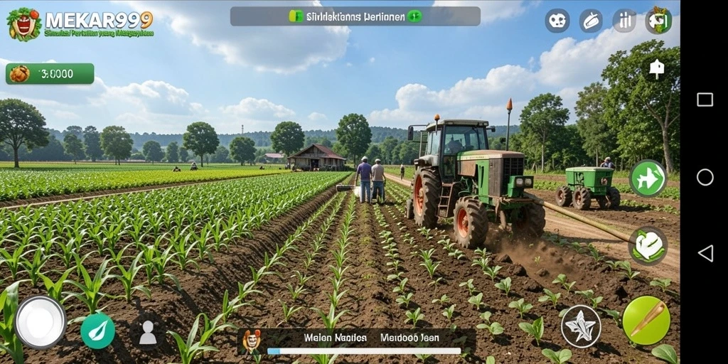 Gameplay seru MEKAR99 tentang pertanian interaktif.