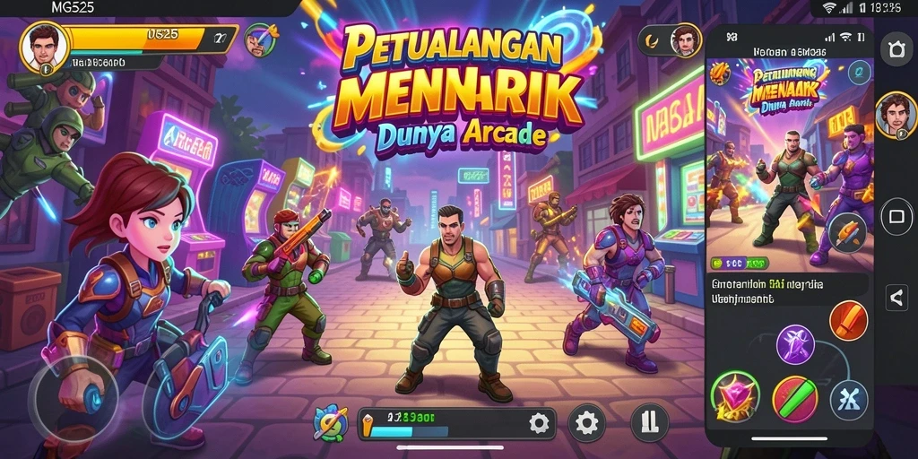 Gameplay seru dan penuh warna dalam MG525