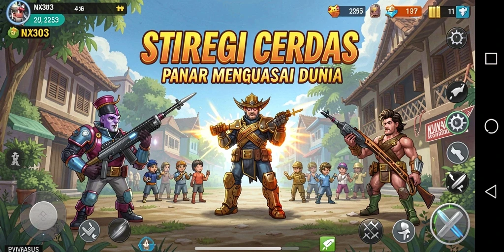Tampilan gameplay menarik dari NX303 saat merencanakan strategi.