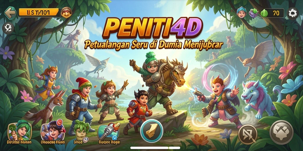 Tampilan gameplay seru dalam PENITI4D yang penuh petualangan.