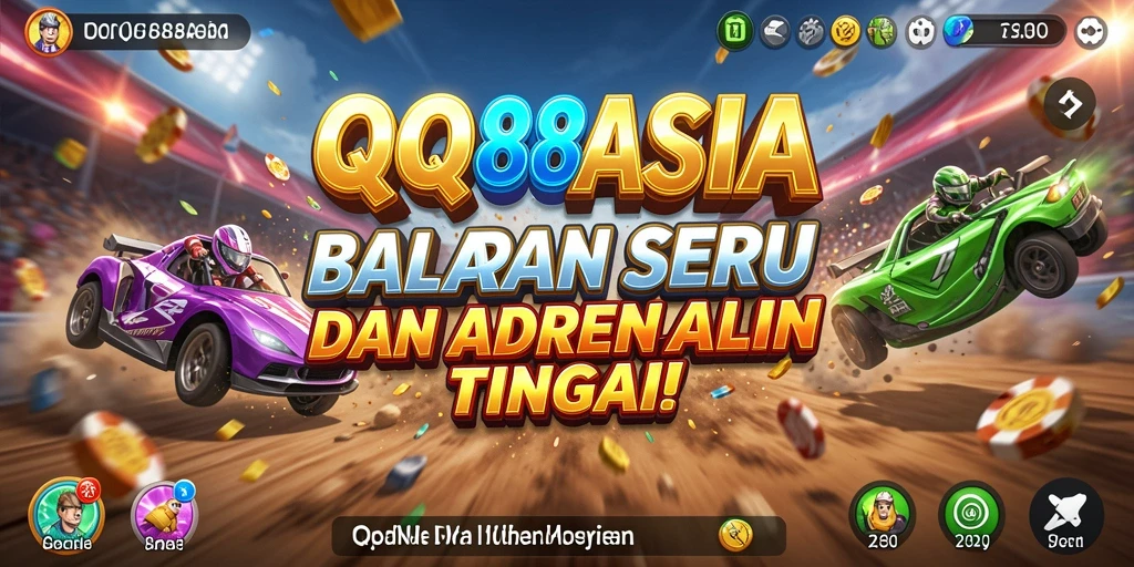 Gameplay balapan seru di QQ88ASIA dengan mobil yang memukau.