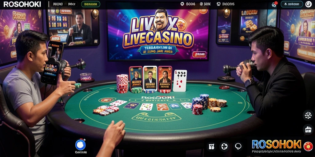Tampilan gameplay Live Casino yang menarik dan interaktif.