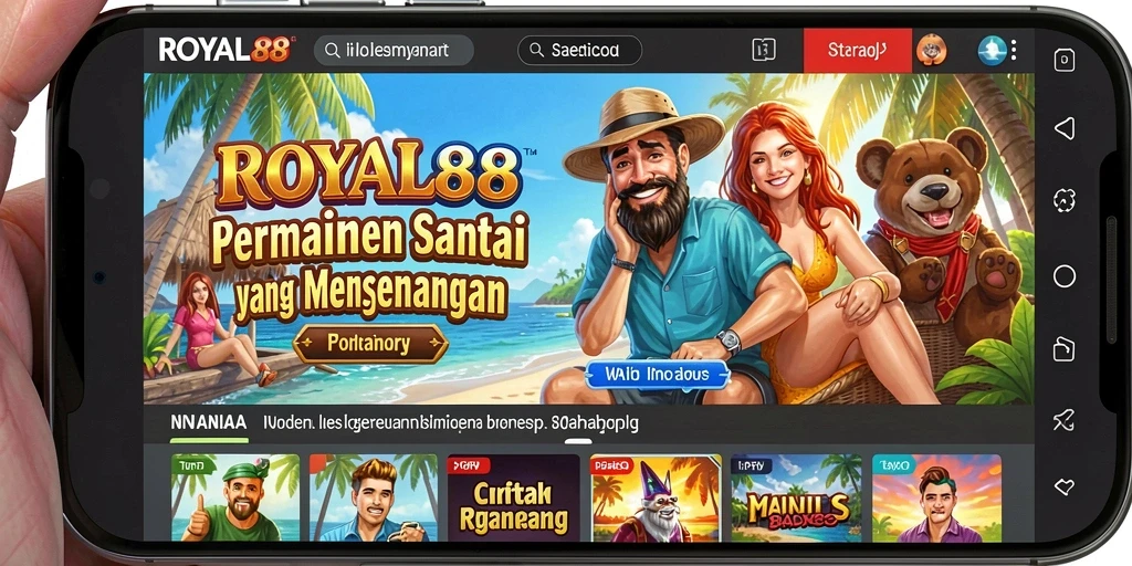 Tampilan gameplay <strong>ROYAL88</strong> yang seru dan penuh warna.