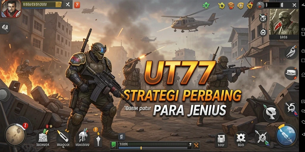 Tampilan gameplay UT77 yang menarik dan mendebarkan saat pertempuran.