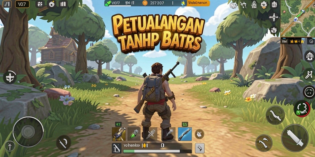 Tampilan gameplay petualangan luar biasa di dunia terbuka.